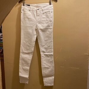 Armani exchange white skinny jeans